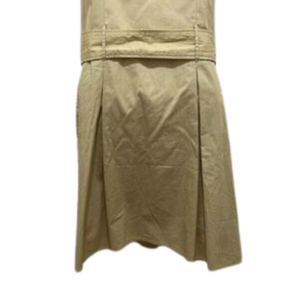 Walter Baker Dress Size 10 Beige 100% cotton Off The Shoulder Belted Midi Lined - Picture 5 of 9